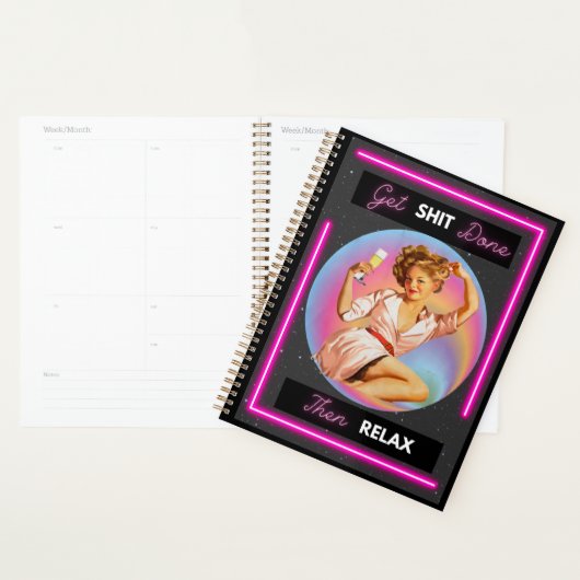 Funny Day Planner/Journal For Women Sassy-Relax プランナー手帳 (ディスプレー)