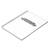 Funny Deadlines Whooshing Noise Quote Minimalist  ノートブック (左側)