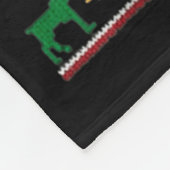 Funny Dear Santa Can I Work From Home Ugly Christm フリースブランケット (角)