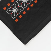 Funny Dear Santa Can I Work From Home Ugly Christm フリースブランケット (角)