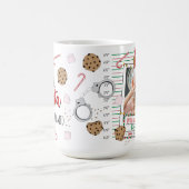 Funny Dear Santa (I was Framed) Mugshot Christmas コーヒーマグカップ (中央)