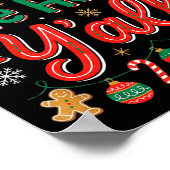 Funny Deck The Halls Y’all Christmas Humor  ポスター (角)