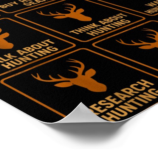 Funny Deer Hunter Things I Do Hunting In My Spare ポスター (角)