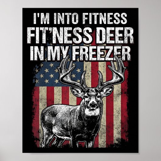 Funny Deer Hunting Art For Men Women Wildlife Hunt ポスター (正面)