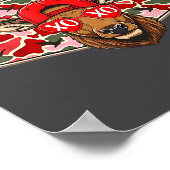 Funny Deer Hunting Buck Camo Valentines Day Men Wo ポスター (角)