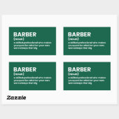Funny Definition for Barber Sticker 長方形シール (シート)