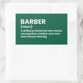 Funny Definition for Barber Sticker 長方形シール (バッグ)