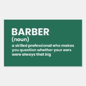 Funny Definition for Barber Sticker 長方形シール (正面)