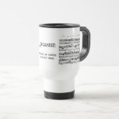 Funny definition of an organist mug トラベルマグ (正面右)