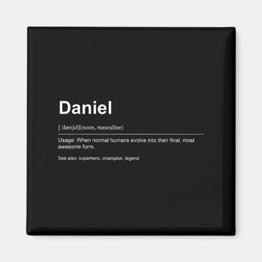 Funny Definition Quote For The Name Daniel _  マグネット (正面)