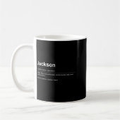 Funny Definition Quote For The Name Jackson _  コーヒーマグカップ (左)