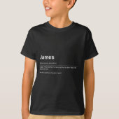 Funny Definition Quote For The Name James _  Tシャツ (正面)