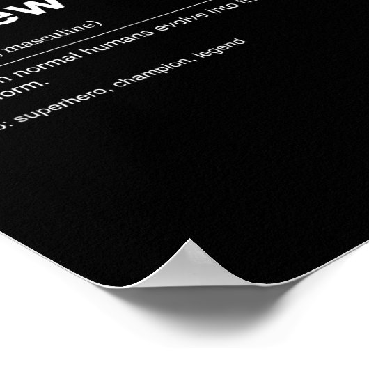 Funny Definition Quote For The Name Matthew _  ポスター (角)