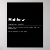 Funny Definition Quote For The Name Matthew _  ポスター (正面)
