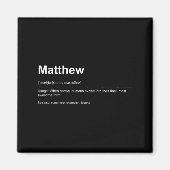 Funny Definition Quote For The Name Matthew _  マグネット (正面)