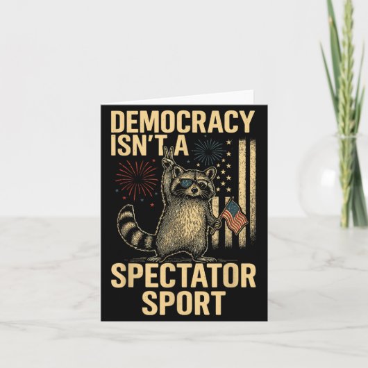 Funny Democracy Isn't A Spectator Srt カード (正面)