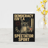 Funny Democracy Isn't A Spectator Srt カード (黄色い花)