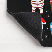 Funny Dental Christmas Teeth Cute Xmas Dentist Squ マウスパッド (コーナー)