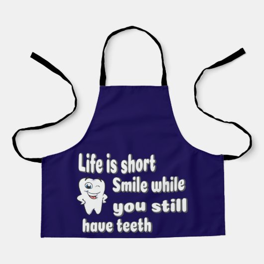 Funny Dental Quote エプロン (正面)