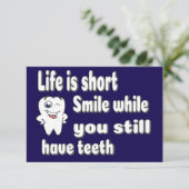 Funny Dental Quote サンキューカード (スタンド正面)