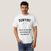 Funny dentistry student tooth fairy opposite of a  tシャツ (正面フル)