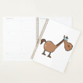 Funny Derpy Horse Silly Brown Stallion プランナー手帳 (ディスプレー)