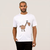 Funny Derpy Horse Silly Brown Stallion Tシャツ (正面フル)