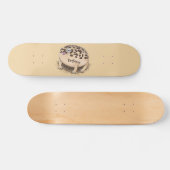 Funny desert rain frog cartoon illustration スケートボード (横)