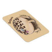 Funny desert rain frog cartoon illustration マグネット (右側)