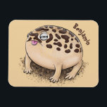 Funny desert rain frog cartoon illustration マグネット<br><div class="desc">This cute light brown desert rain frog is spotty and adorable.</div>