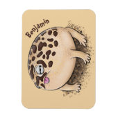 Funny desert rain frog cartoon illustration マグネット (縦)