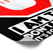 Funny Design I'm Taken For Men - Don't Flirt With  ポスター (角)