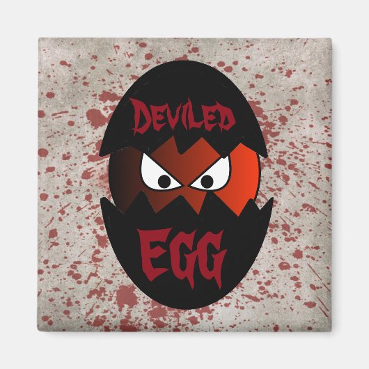 Funny Deviled Egg  マグネット (正面)
