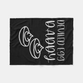 Funny Deviled Egg Daddy  フリースブランケット (正面(横))