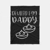 Funny Deviled Egg Daddy  フリースブランケット (正面)