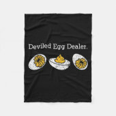 Funny Deviled Egg Er Thanksgiving  フリースブランケット (正面)