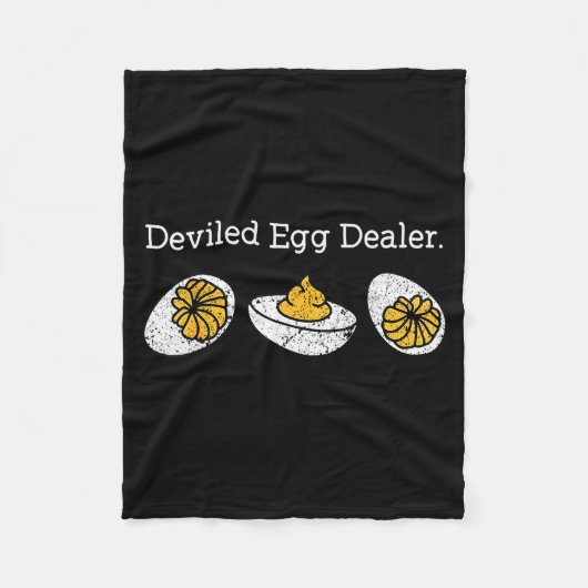 Funny Deviled Egg Er Thanksgiving フリースブランケット (正面)