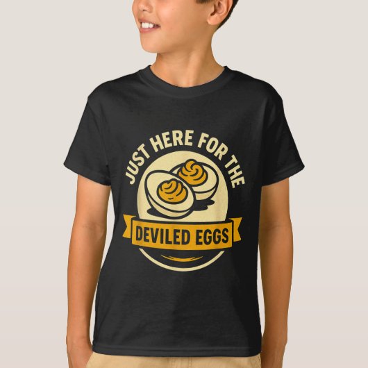 Funny Deviled Eggs Thanksgiving Food Humor  Tシャツ (正面)