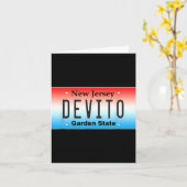 Funny Devito New Jersey Italian American Nj Cutlet カード (黄色い花)