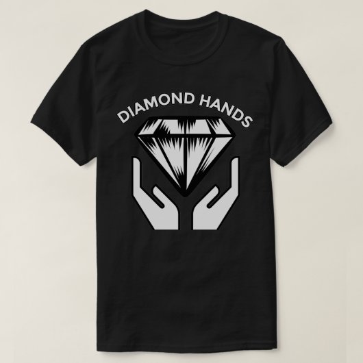 Funny Diamond Hands I Like The Stock Gift Top  Tシャツ (デザイン正面)