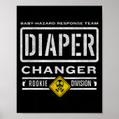 Funny Diaper Changer Duty - Expecting Baby New Dad ポスター (正面)