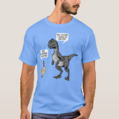 Funny Dinosaur And Chicken Re Chicken Quote boy Tシャツ (正面)