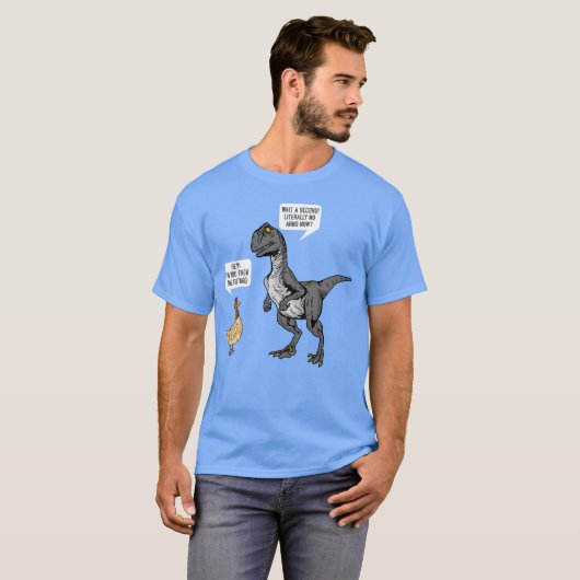 Funny Dinosaur And Chicken Re Chicken Quote boy Tシャツ (正面フル)
