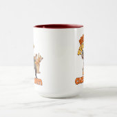 Funny Dinosaur Best Teacher in the Classroom  マグカップ (中央)