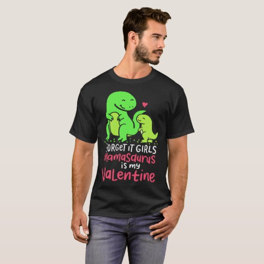 Funny Dinosaur Lover Gift for Son Mamasaurus Is My Tシャツ (正面フル)