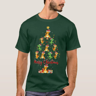 Funny Dinosaur Lover Matching Santa Dinosaur Chris Tシャツ