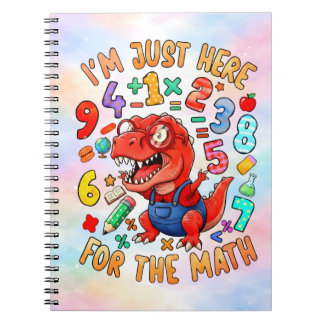Funny Dinosaur Math Notebook for Kids ノートブック