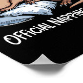 Funny Dinosaur Sleeping Dinosaur Lover Official Na ポスター (角)