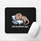 Funny Dinosaur Sleeping Dinosaur Lover Official Na マウスパッド (マウス)