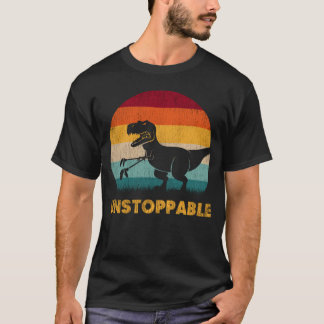 Funny Dinosaur Unstoppable Vintage Tshirt Funny Tシャツ